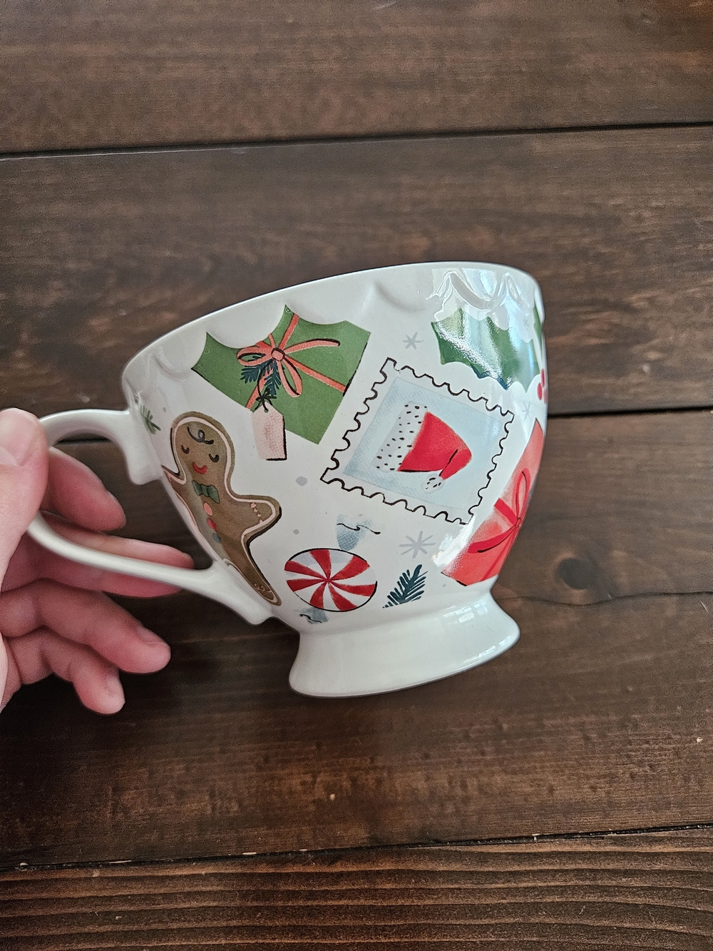 Holiday Festive Ceramic Hot Chocolate Tea Coffee Christmas Mug Pre-Owned Cup